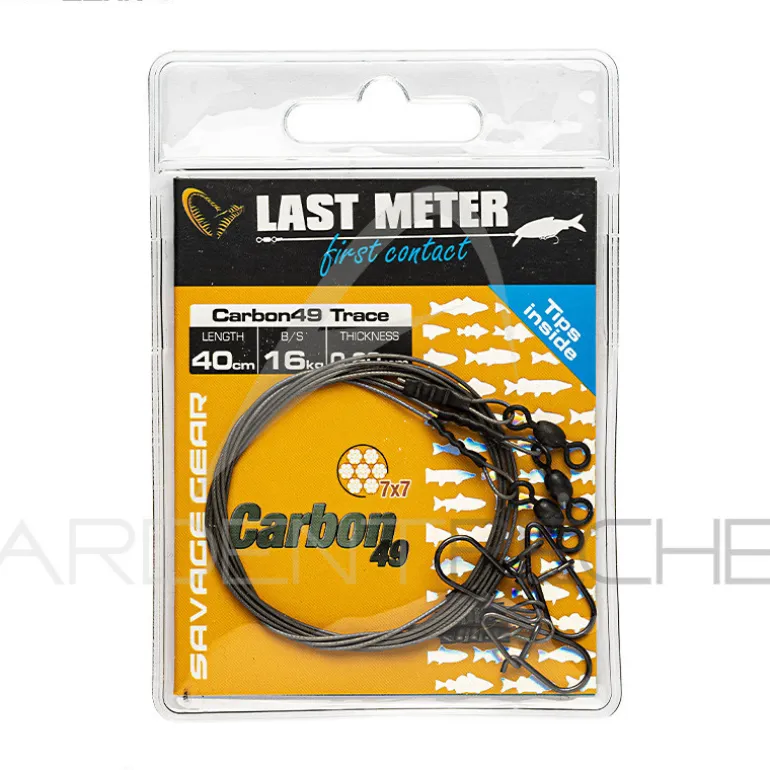 Bas de ligne SAVAGE GEAR Carbon49 trace