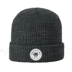 Bonnet GRUNDENS Kracken waffle beanie Heather charcoal