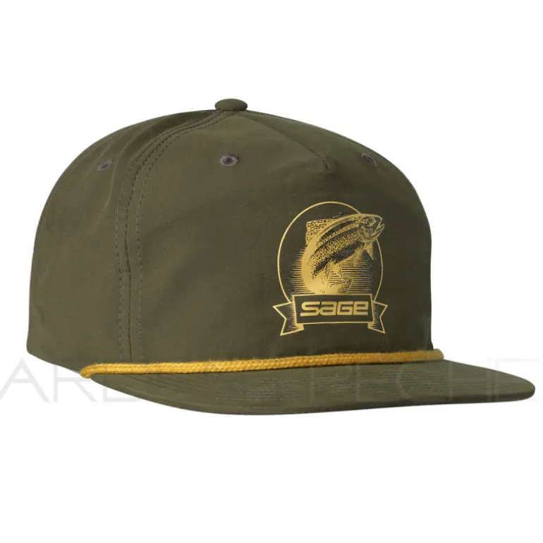 Casquette SAGE Capitain's hat heritage Trout/olive