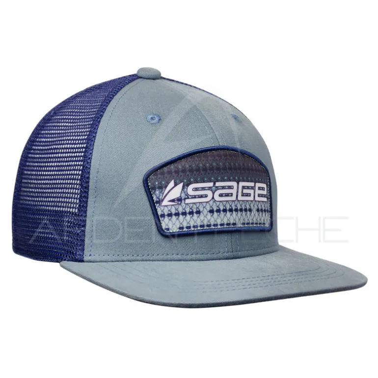 Casquette SAGE Patch Trucker Blue