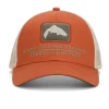 Casquette SIMMS Double Haul Icon Trucker Simms Orange