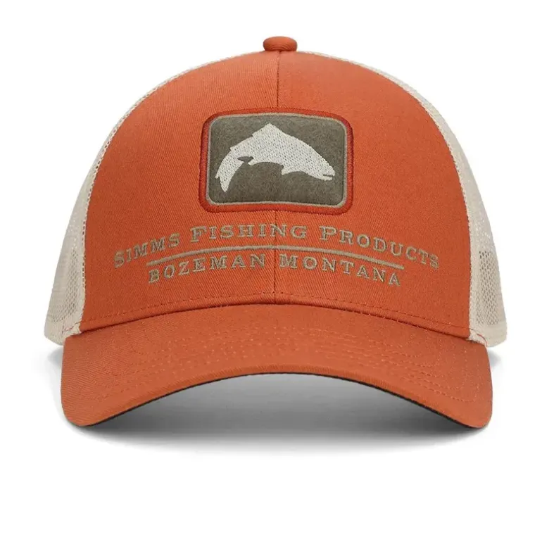Casquette SIMMS Double Haul Icon Trucker Simms Orange