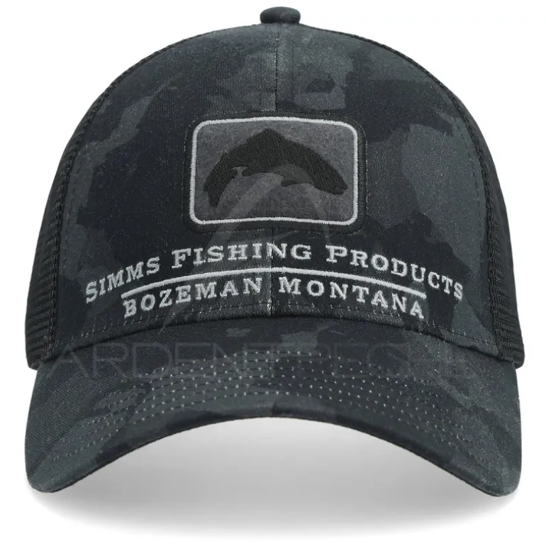 Casquette SIMMS Trout Icon Trucker Regiment Camo Carbon
