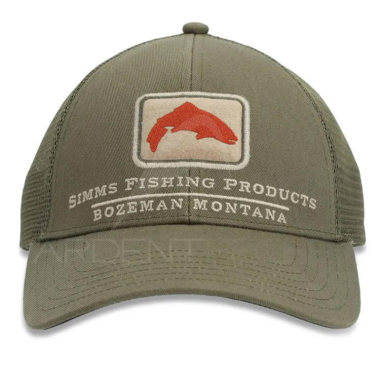Casquette SIMMS Trout Icon Trucker Riffle Green