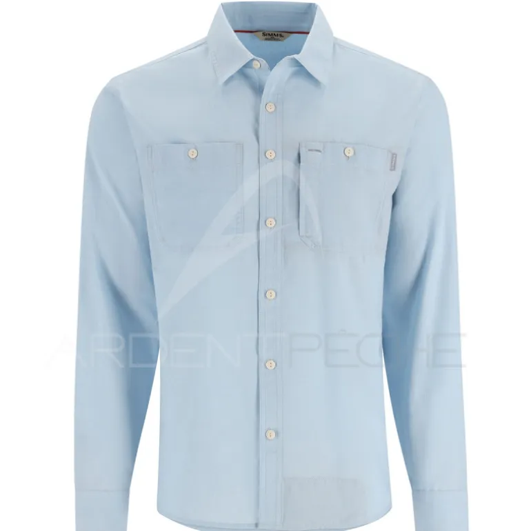 Chemise SIMMS Cutbank Chambray Shirt Sky Chambray