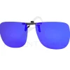 Clip lunettes COCOONS polarisants carré FLIP-UP Blue Mirror