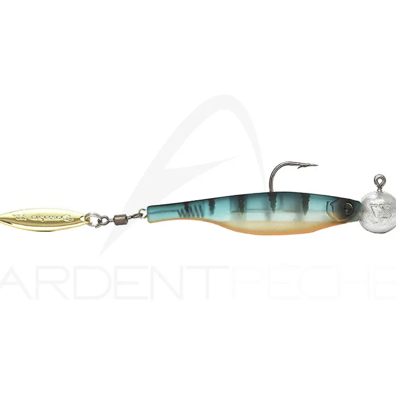 Leurre souple HYPERLASTICS Dartspin round jig head 4.5 12g
