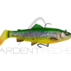 Leurre souple SAVAGE GEAR 4D Trout rattle shad 12.5cm
