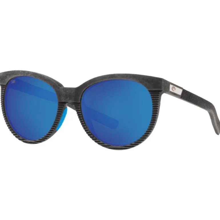 Lunettes polarisantes COSTA DEL MAR Victoria Net gray w/blue rubber Blue mirror 580G