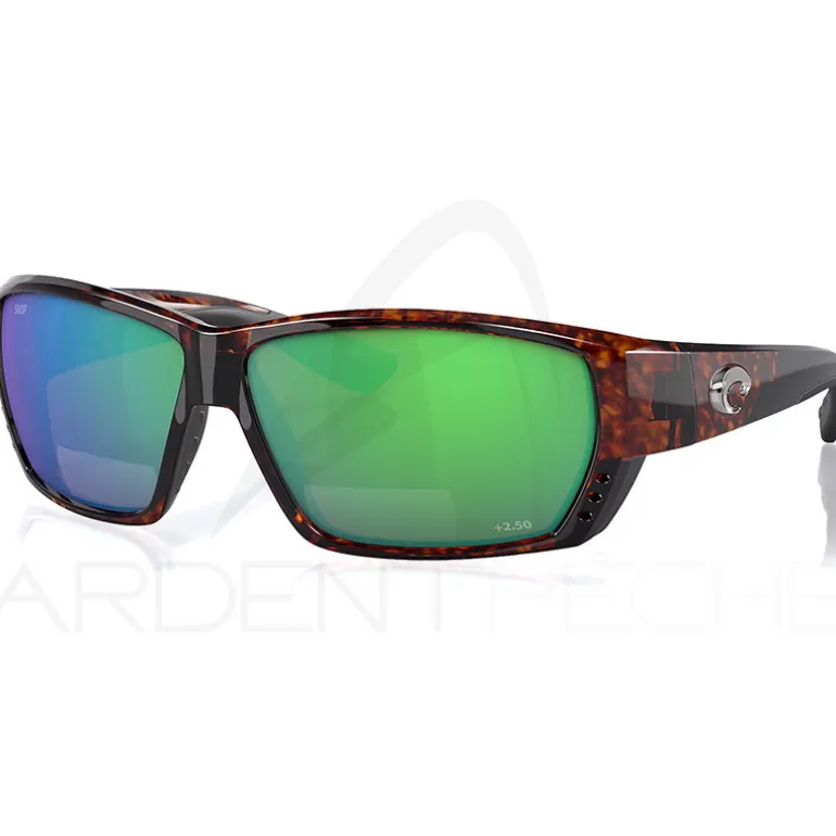 Lunettes polarisantes COSTA DEL MAR Tuna alley readers 2.50 Tortoise Green mirror 580P