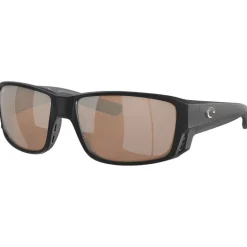Lunettes polarisantes COSTA DEL MAR Tuna alley pro Matte black Copper silver mirror 580G