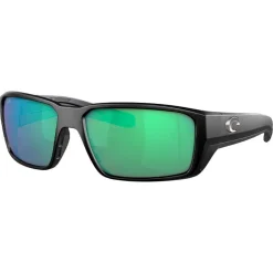 Lunettes polarisantes COSTA DEL MAR Fantail pro Matte black Green mirror 580G