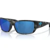Lunettes polarisantes COSTA DEL MAR Schoolie Tiger shark matte Blue mirror 580P