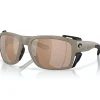 Lunettes polarisantes COSTA DEL MAR King tide 8 Matte sable Copper silver mirror 580G