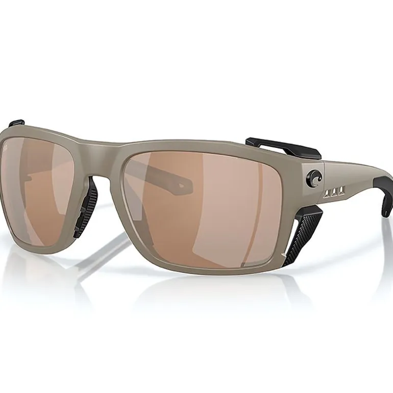 Lunettes polarisantes COSTA DEL MAR King tide 8 Matte sable Copper silver mirror 580G