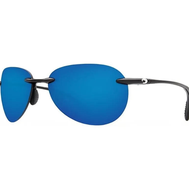 Lunettes polarisantes COSTA DEL MAR West bay Sh black Blue mirror 580P