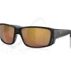 Lunettes polarisantes COSTA DEL MAR Tuna alley pro Matte black Gold mirror 580G