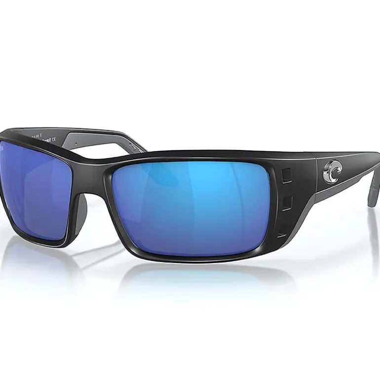 Lunettes polarisantes COSTA DEL MAR Permit Matte black Blue mirror 580G