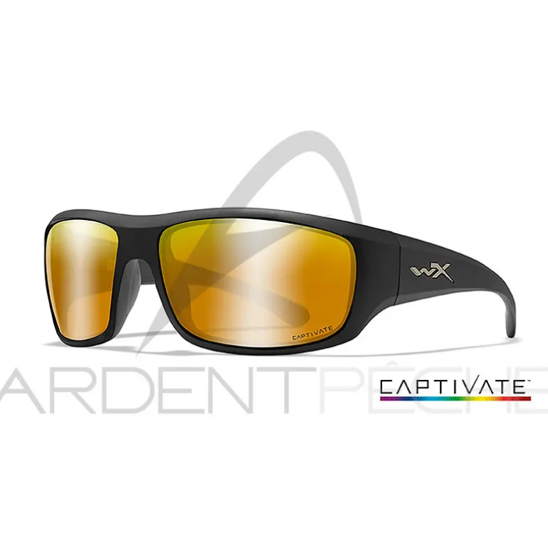 Lunettes polarisantes WILEY X Omega captivate Bronze mirror Matte black frame