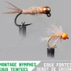 Montage nymphe GARBOLINO Début de saison eaux fortes / eaux teintées