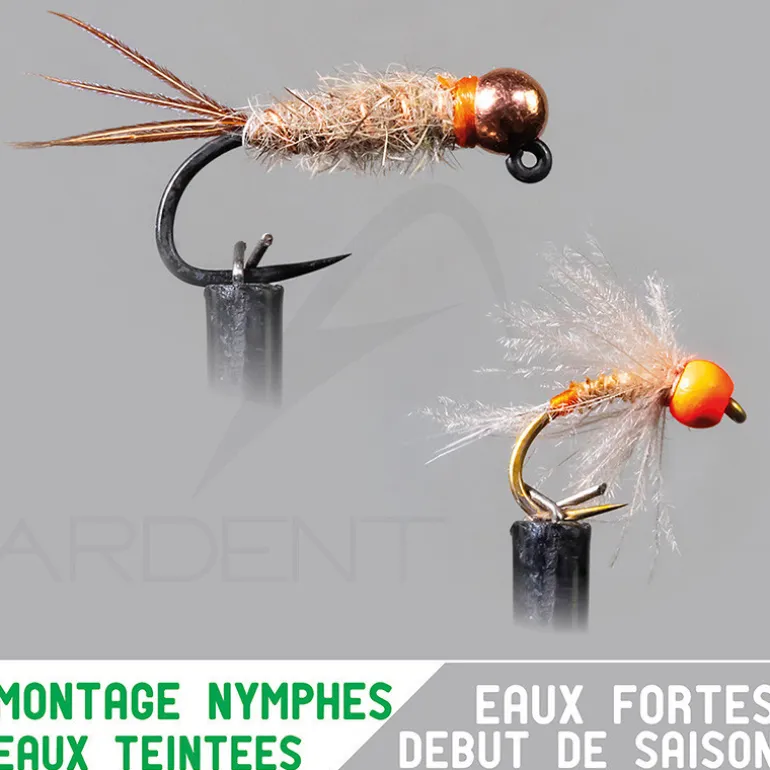 Montage nymphe GARBOLINO Début de saison eaux fortes / eaux teintées