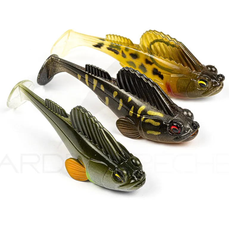 Pack de 3 leurres souples MEGABASS Dark sleeper 3.8 28g