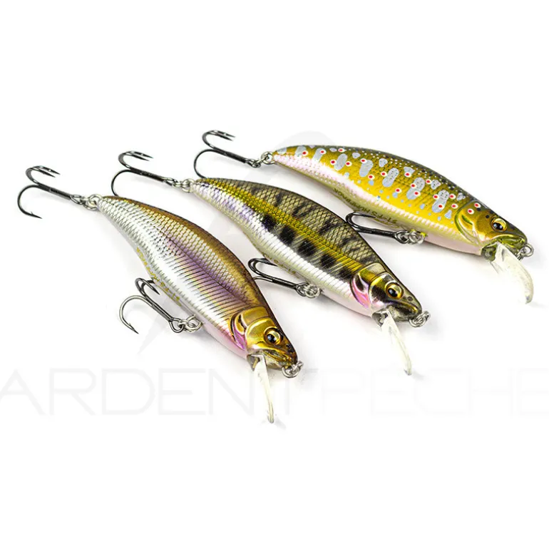 Pack de 3 poissons nageurs truite MEGABASS Great hunting humpback 51 S