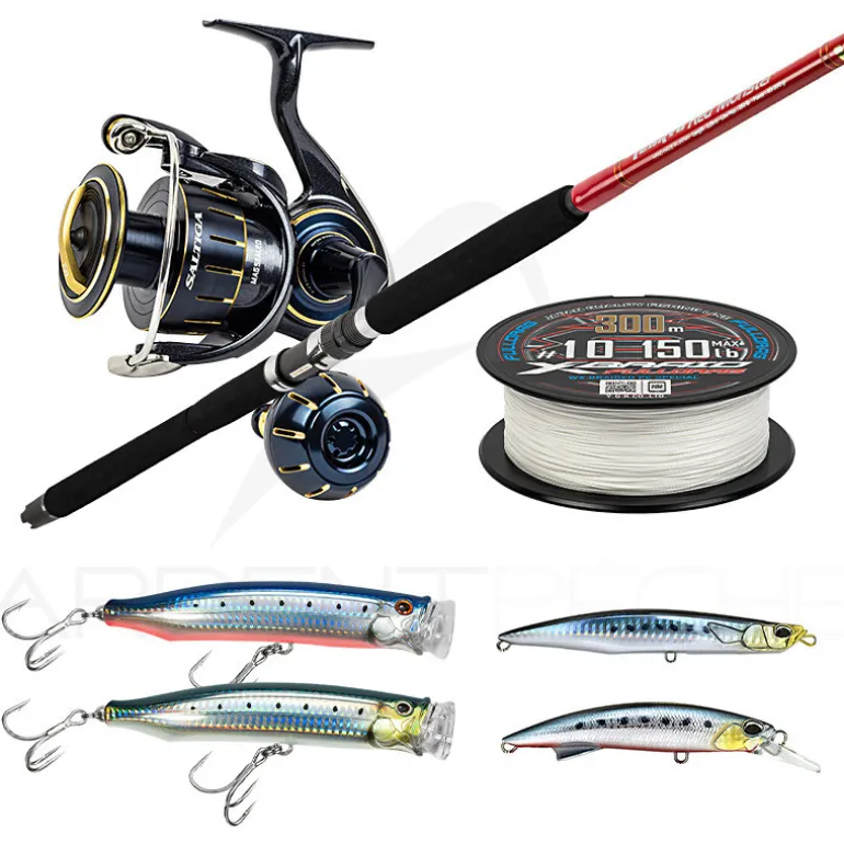 Pack premium thon TENRYU Red monster 250lb + Saltiga