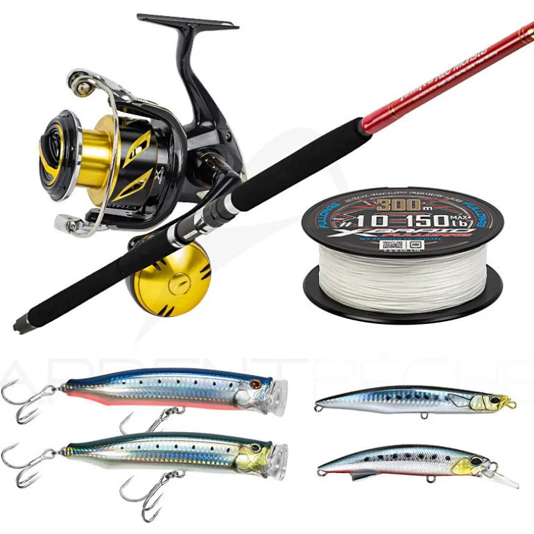 Pack premium thon TENRYU Red monster 300lb + Stella SW