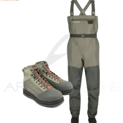 Pack waders SIMMS Tributary Basalt + chaussures caoutchouc