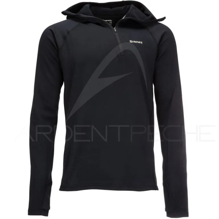 Sous-vêtement SIMMS Heavyweight Baselayer Hoody Black