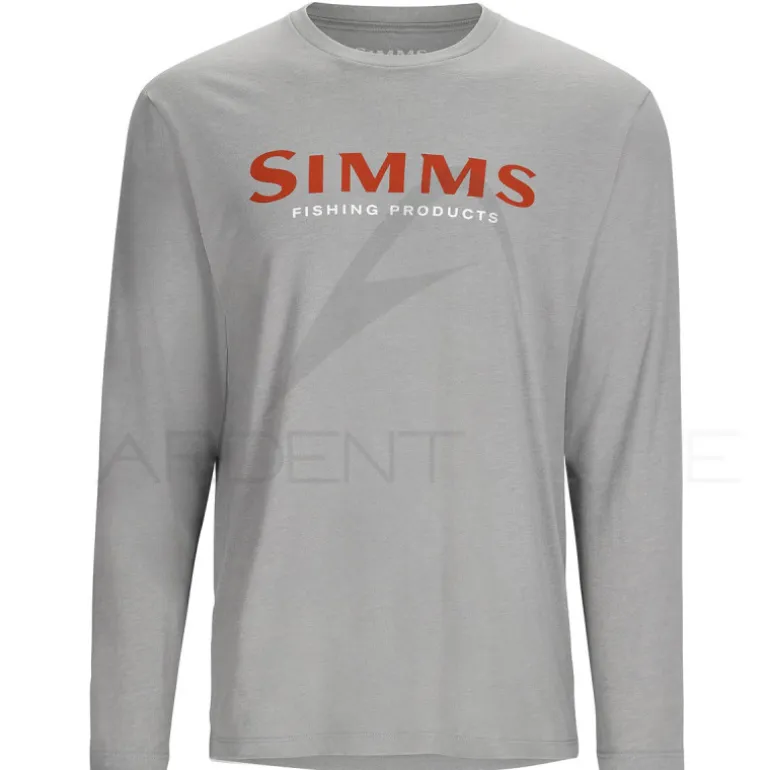 Sweat SIMMS Logo Shirt LS Cinder Heather