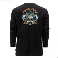 T Shirt GRUNDENS Tuna tattoo LS Black