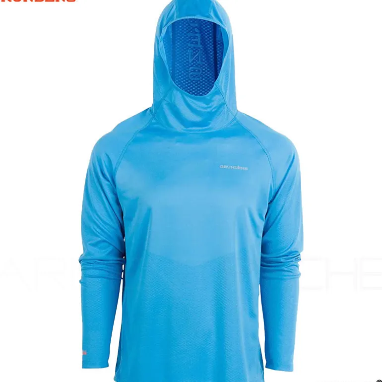Tee shirt à capuche GRUNDENS Solstrale Hoodie Coastal Blue