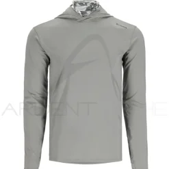 Tee shirt à capuche SIMMS Solarflex guide hoody Cinder regiment camo