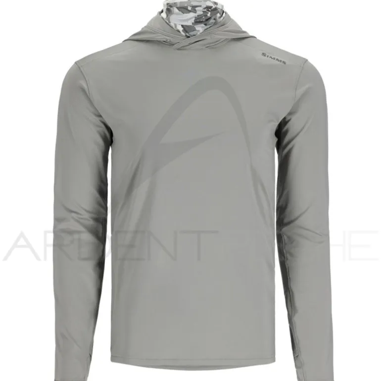 Tee shirt à capuche SIMMS Solarflex guide hoody Cinder regiment camo