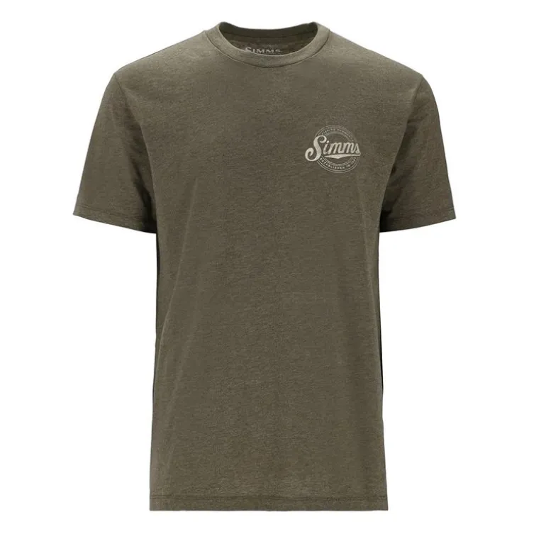 Tee shirt SIMMS Circle Lockup T-Shirt Military Heather