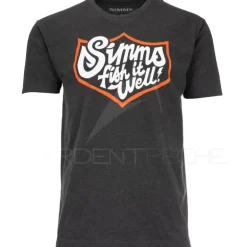Tee shirt SIMMS Fish It Well Badge Charcoal Heather