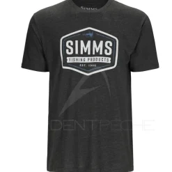 Tee shirt SIMMS Fly Patch T-Shirt Charcoal Heather