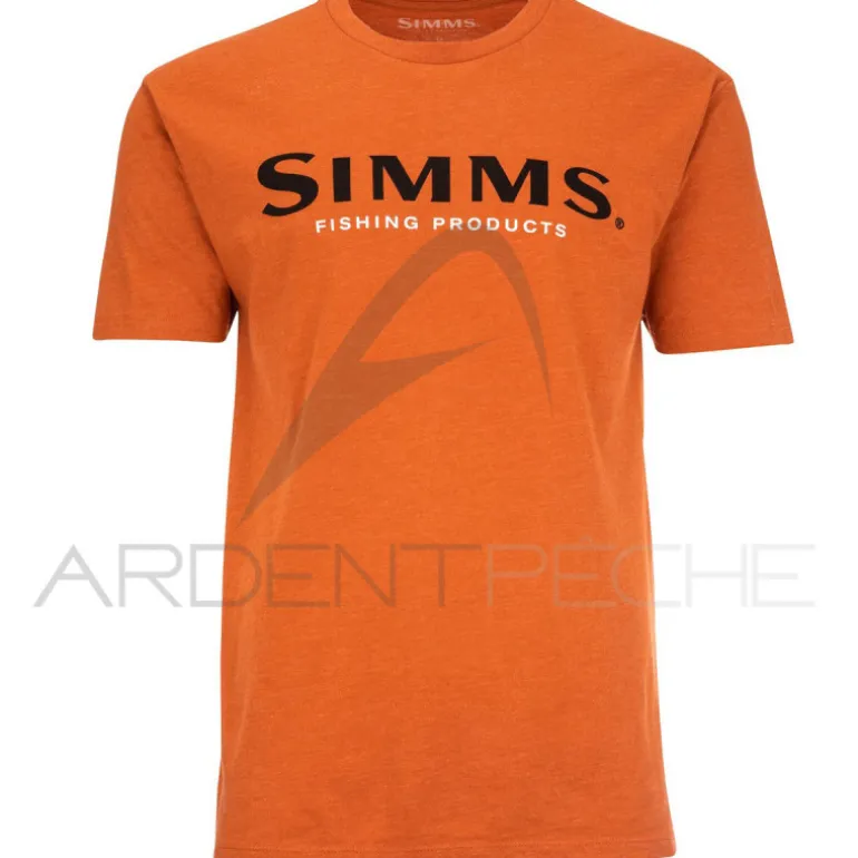 Tee shirt SIMMS Logo Adobe Heather