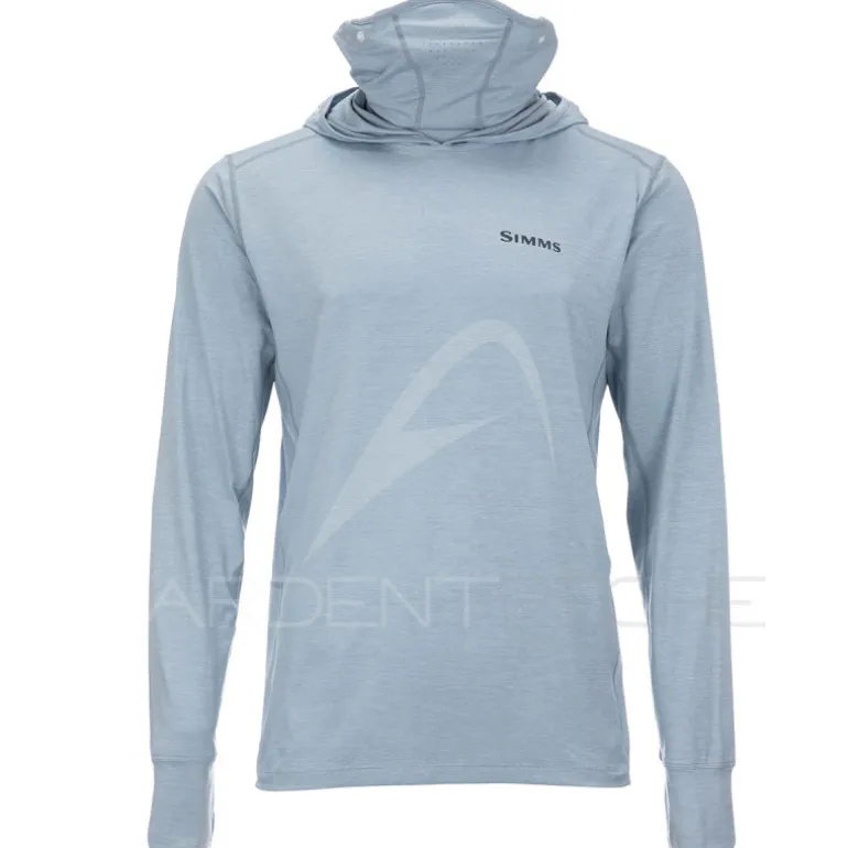 Tee shirt SIMMS Solarflex Guide Cooling Hoody Steel Blue