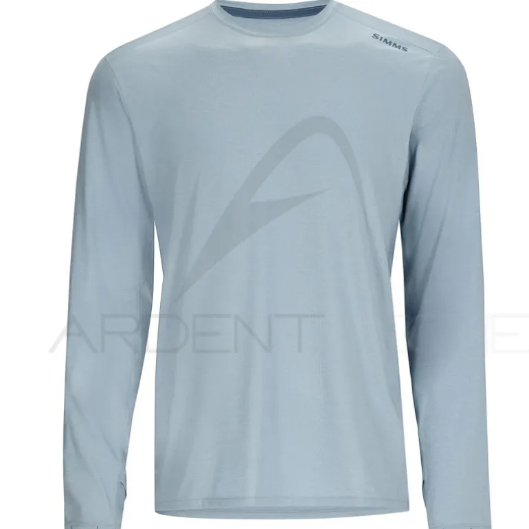 Tee shirt SIMMS Solarflex Crew Steel Blue Heather