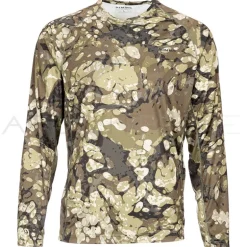 Tee shirt SIMMS Solarflex crewneck Prints riparian camo