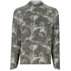 Tee shirt SIMMS Solarflex Hoody Back Eddy Willow