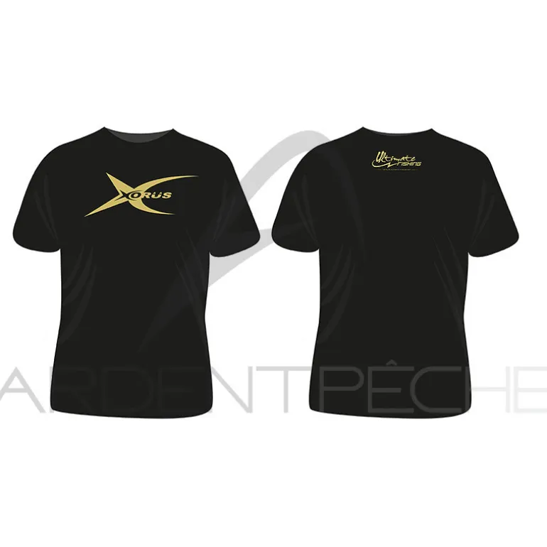 Tee shirt ULTIMATE FISHING Xorus noir et or