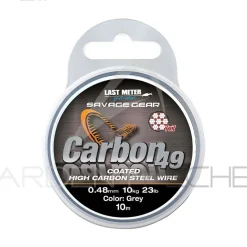 Tresse acier inox SAVAGE GEAR Carbon49 Steelwire 10m