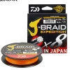 Tresse DAIWA J Braid expedition Smash orange 150m
