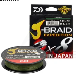Tresse DAIWA J Braid expedition Dark green 300m