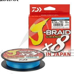 Tresse DAIWA J Braid Grand X8 Bleue 270m
