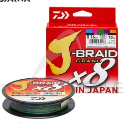 Tresse DAIWA J Braid Grand X8 multicolore 500m